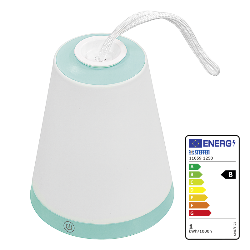 Luminaire LED 1W Mini Lantern 40, bleu turquoise