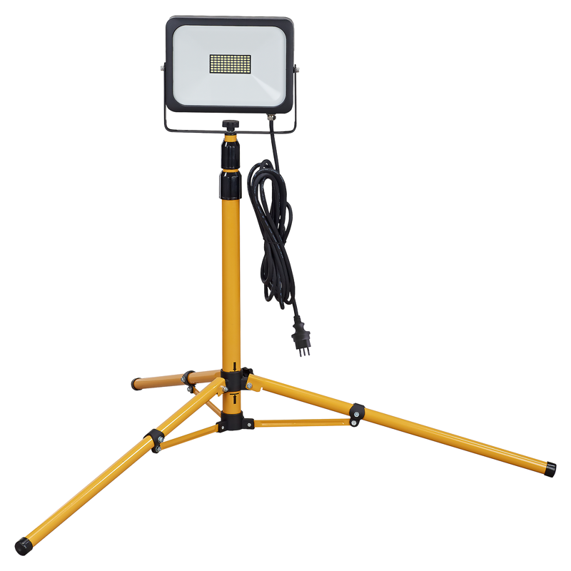 Proiettore a LED WORKLIGHT 50W giallo supporto telescopico 5m