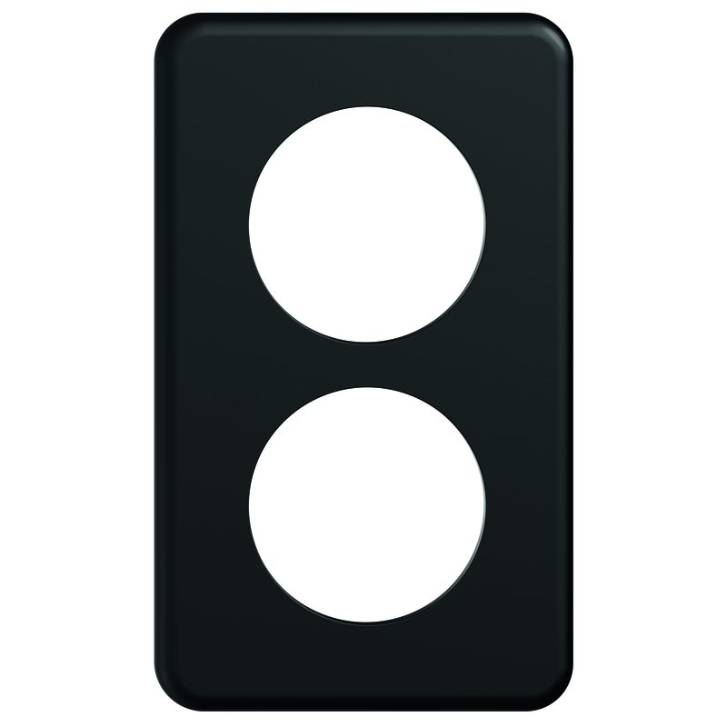 STANDARDdue Plaque de recouvrement à enc. DOUBLE Ø 50mm nr