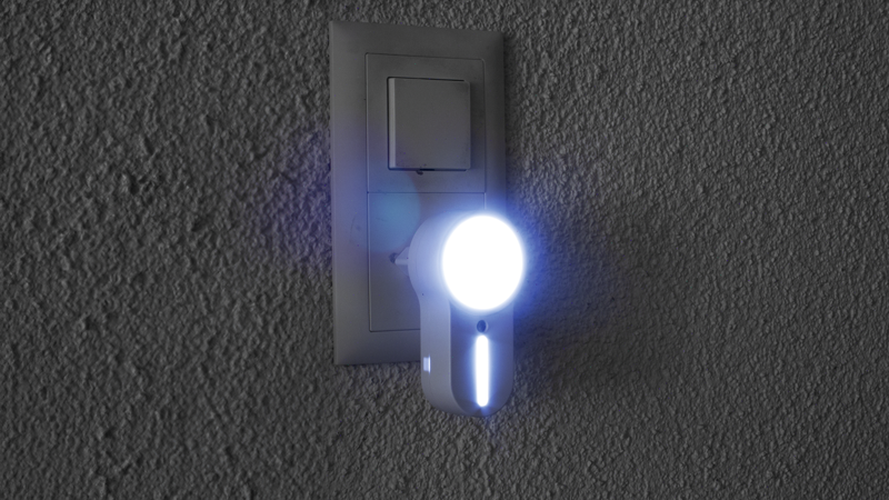Nachtlicht LED weiss, Gehäuse weiss, Dämmerungssenssensor