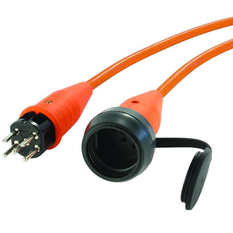 Industrie-Verlängerungskabel PUR 5x2.5mm2 10m T15-T15 IP21 or