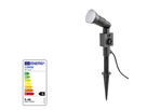 GardenLine Spot mit LED-Lampe 6W 400Lm 4000K mit Timer und Dämmerungs., 3m IP44