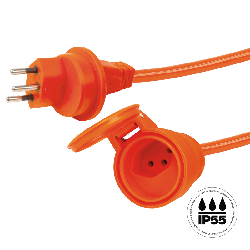 SteffenFLEX Verlängerungskabel PUR 3x1.5mm2 5m T13 IP55 or