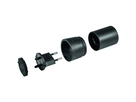 FIX Adapter Deutschland CEE7/17 - Schweiz T11 2-polig, sw