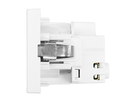 FLF Steckdose 1xT13 mit Schraubklemmen Gr.1 ws