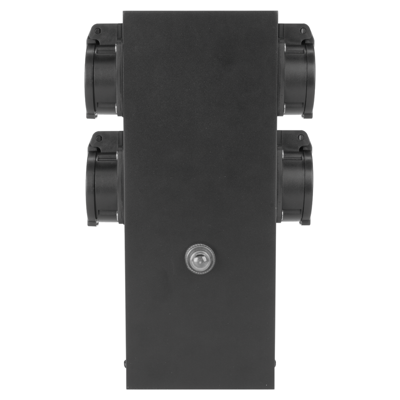 GardenLine Steckdosensäule 4xT13 IP55 mit Überstromschutzschalter