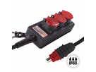 Presa multipla PROFESSIONAL 3xT25 GdV 5x2.5mm2 3m IP55 nr/ro
