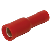 Manicotto circolare completamente isolato 4mm (0.25-1.5mm2) rosso PU 5 pz.