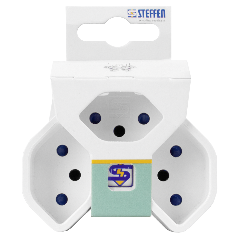 Adaptateur multiple MANTA 3xT13 rotatif 320° bl