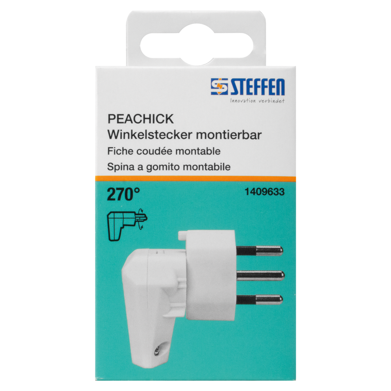 Dreh-Winkelstecker T12 270° Peachick Move on ws