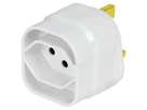 Reiseadapter Schweiz - UK 3-polig max. 10A mit Sicherung ws