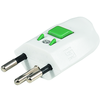 Stecker 'Lock' T12 ws teilisoliert mit Sperrknopf