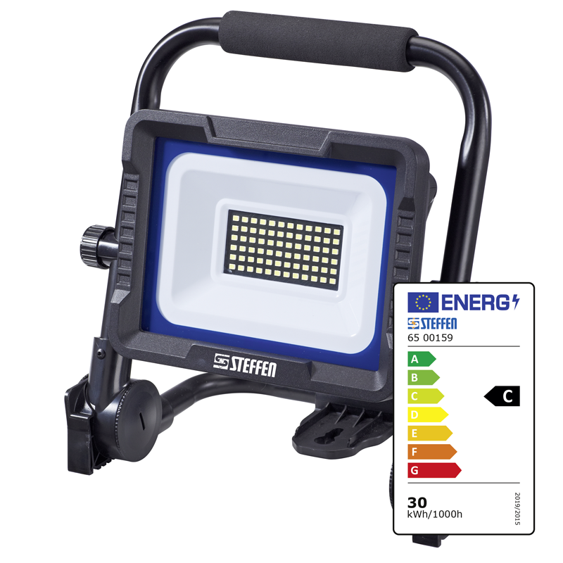 WORKLIGHT projecteur LED 30W avec poignée et support pliable 5m