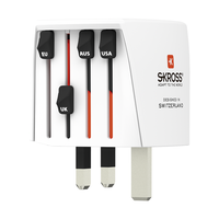 SKROSS Reiseadapter MUV MICRO World - World 2-polig max. 2.5A mit Sicherung ws