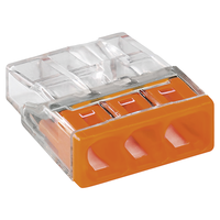 WAGO Steckklemme COMPACT 3x 0.5-2.5mm² tr/or VPE 30 Stk.