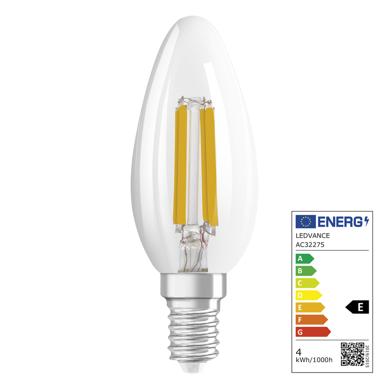 Osram LED Superstar Retrofit Classic B E14 240V 4W 470lm WW+CW