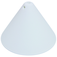 Rosone per sospensione Ø 125mm altezza 100mm bianco
