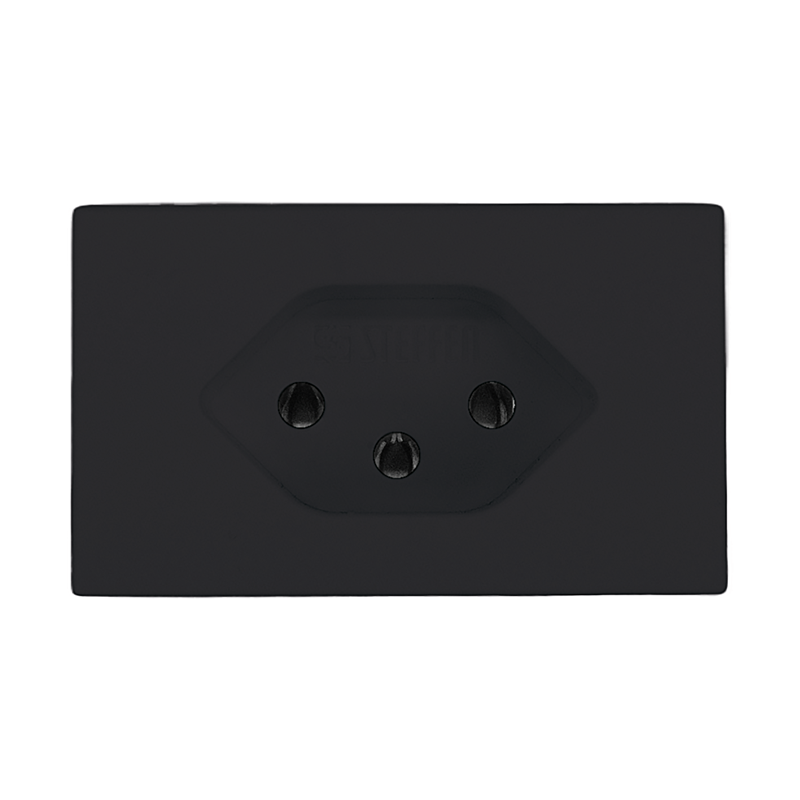 FLF Steckdose 1xT13 mit Steckklemmen Gr.1 sw