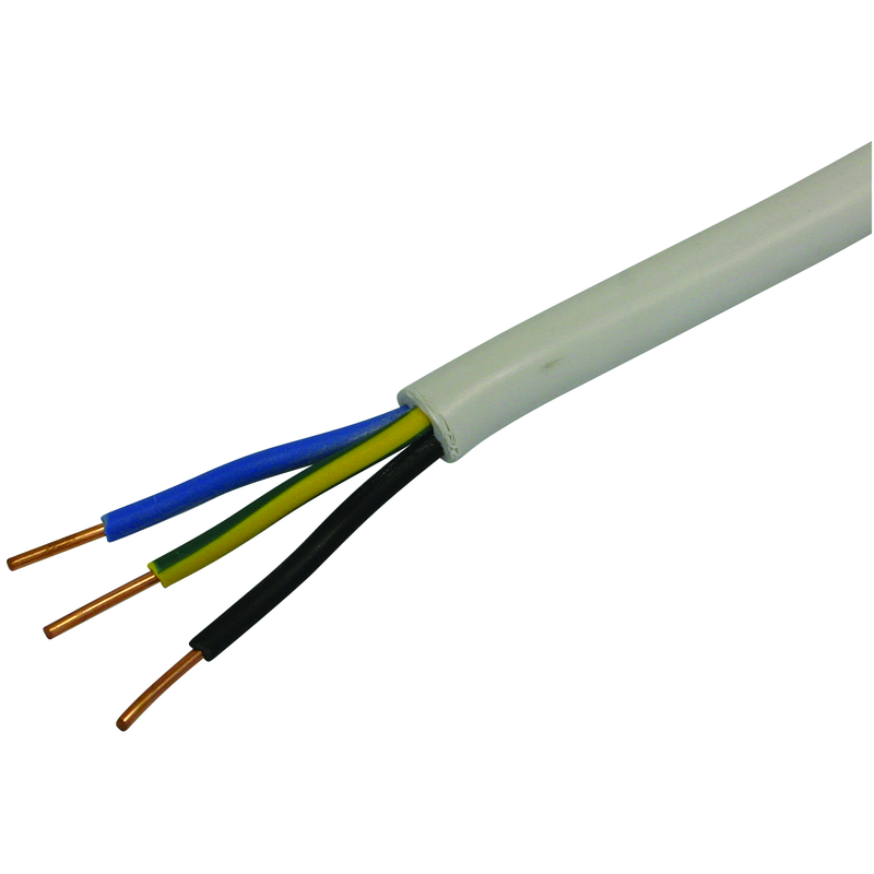 TT Kabel 3x1.5mm² LNPE weiss Ring 5m