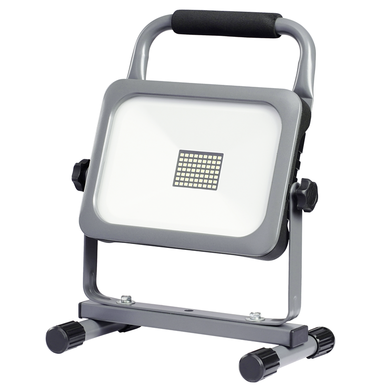 WORKLIGHT Projecteur LED à accu 45W avec poignée et support, gris