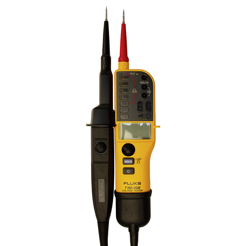 FLUKE-T130/VDE Spannungs-/Durch-gangsprüfer m.LC-Anzeige u.zuschaltbar