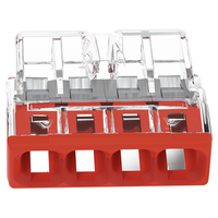 WAGO Steckklemme COMPACT 4x 0.5-2.5mm² tr/rt VPE 20 Stk.