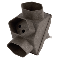 Adaptateur multiple COFFEE en forme d'étoile 3xT13 br