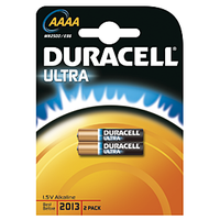 Duracell Ultra M3 Piles alcaline 1.5V MN2500 LR8 AAAA bliste