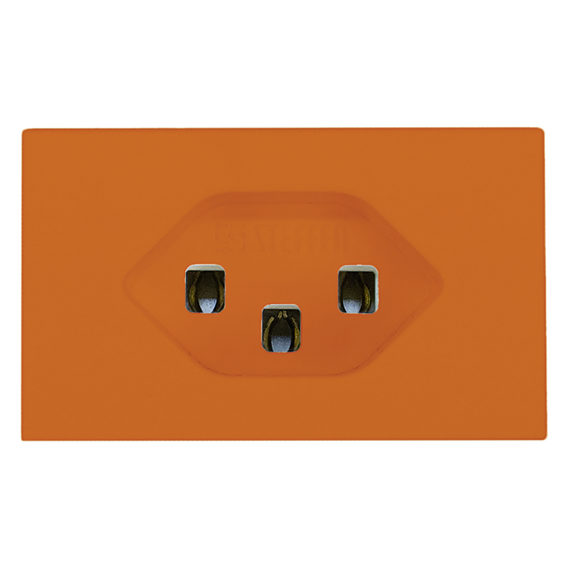 FLF Prise 1xT23 (16A/250V) avec bornes à vis Gr.1 or