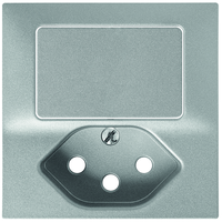 EDIZIOdue Abdeckplatte Kleinkombination Druckschalter/1xT13 mit Seitenlinse hg