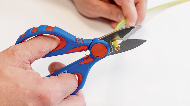 WEICON Ciseaux d'électricien XL pour câbles à fils fins jusqu'à 50mm² bl/rg
