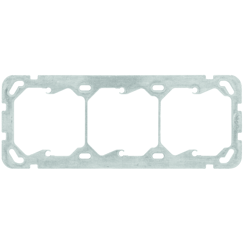 HAGER Montageplatte 3-FACH (3x1) vertikal si