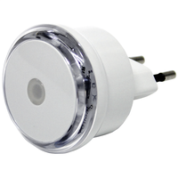 Luce notturna LED bianco, custodia bianca, interruttore