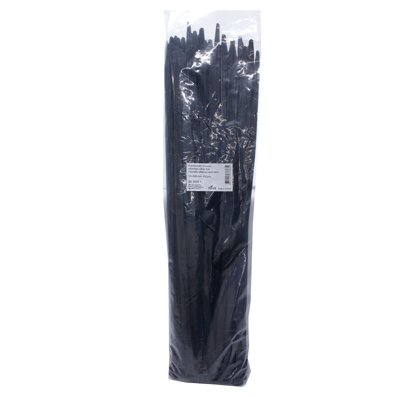 Kabelbinder schwarz 580mm x 13.0mm