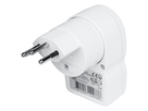 Reiseadapter World - Europa/Schweiz + 1xUSB-A 3-polig max. 10A mit Sicherung ws