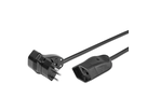 Rallonge électrique Td 3x1mm2 0.25m T12-T13 a. fiche coudée rotative MISTER T nr