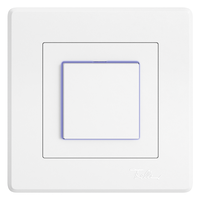 EDIZIO Liv Interrupteur à enc. SCH3 lumineux (LED bleu, orient.) bl