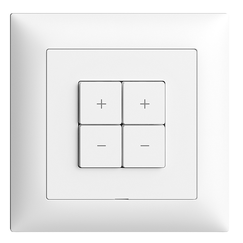 EDIZIOdue WISER UP-LED-Universaldimmer 2-KANAL ws