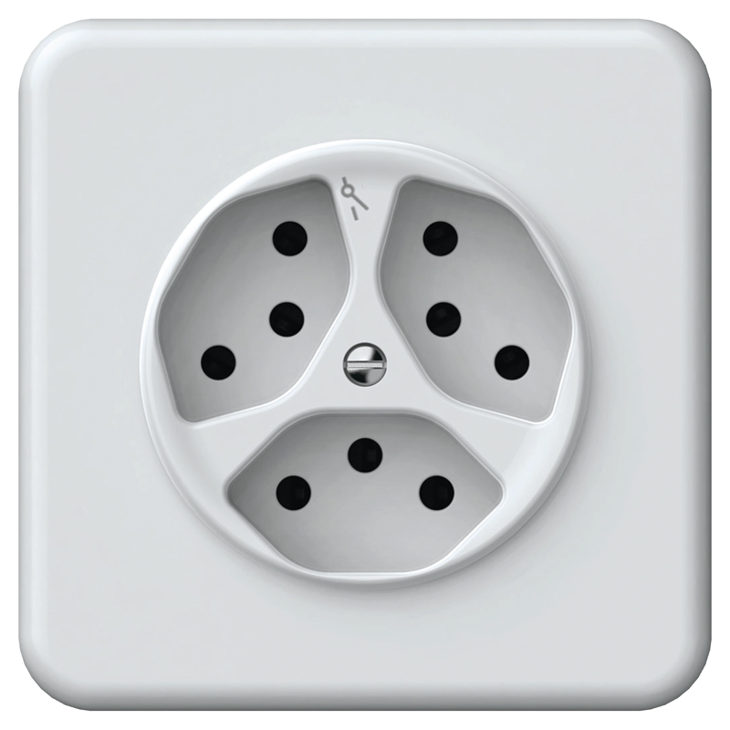 ORIGIN UP-Steckdose 3xT13 (1x getrennt) QuickConnect ws