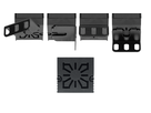 ALU MODULAR NOIR 4xT13 transversal noir