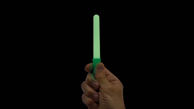 LED light stick Glow 5, set di 3, giallo, verde, blu