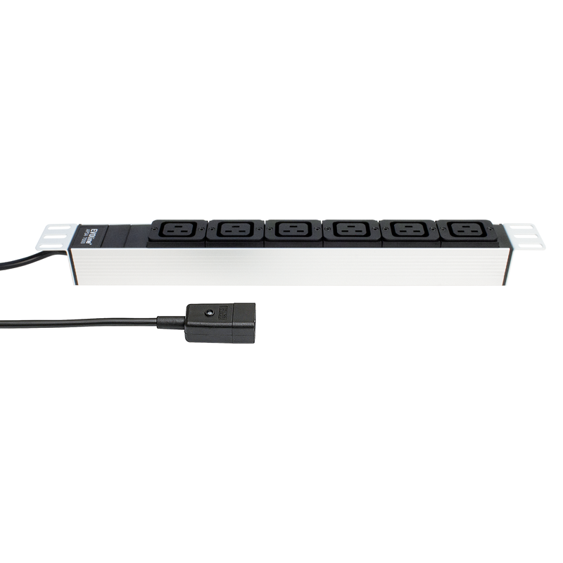 Steckdosenleiste ALU MODULAR PDU 1HE 6xC19 3m si/sw