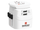 SKROSS Adapt. de voyage PRO Monde - Monde + 2xUSB-A 3 pôles max. 7A avec fusible