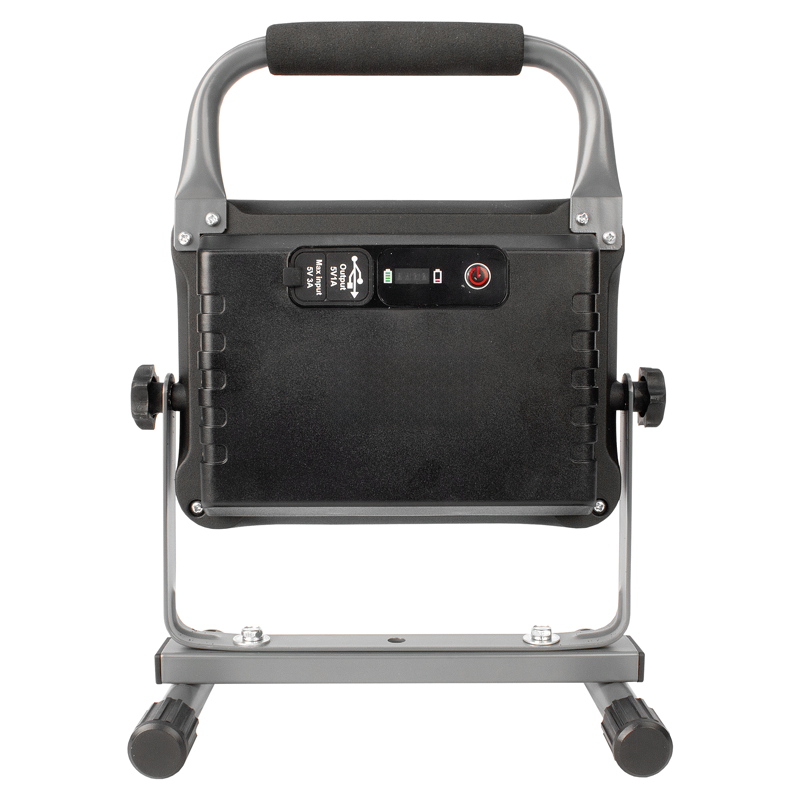 WORKLIGHT Projecteur LED à accu 45W avec poignée et support, gris