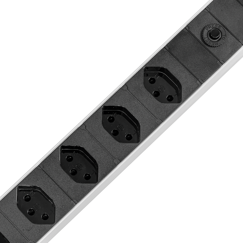 Steckdosenleiste ALU MODULAR PDU SILVER 1HE 8xT13 3m si/sw