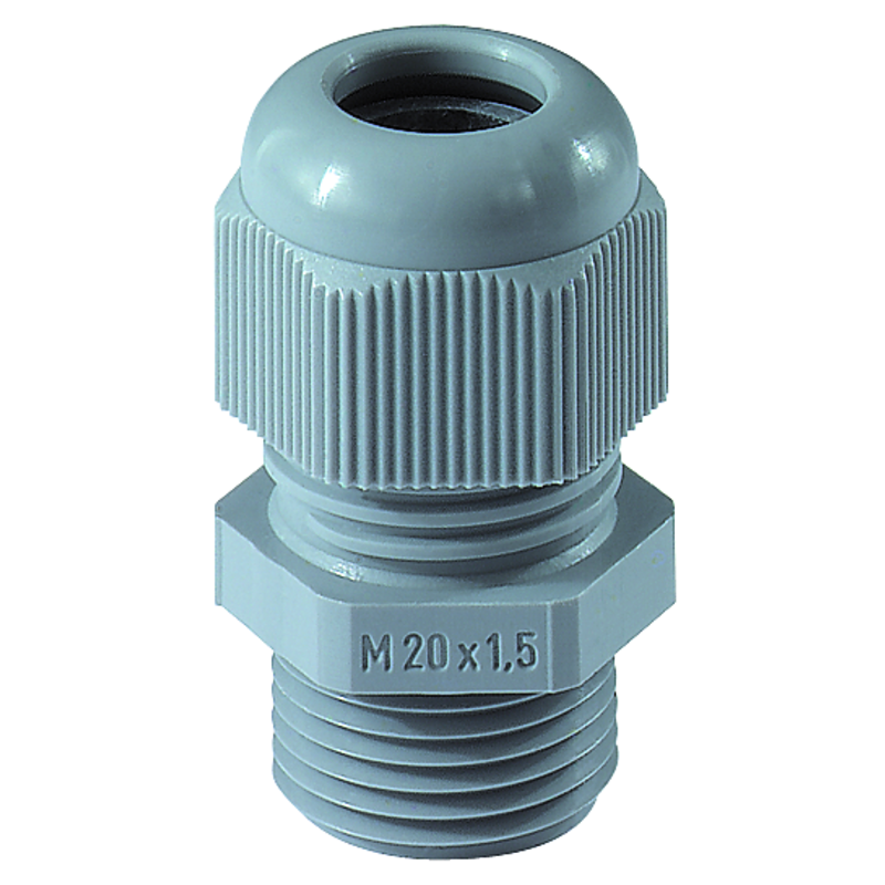 Premistoppa plastica M25x1.5 PA6 f15 grigio RAL 7001 IP68