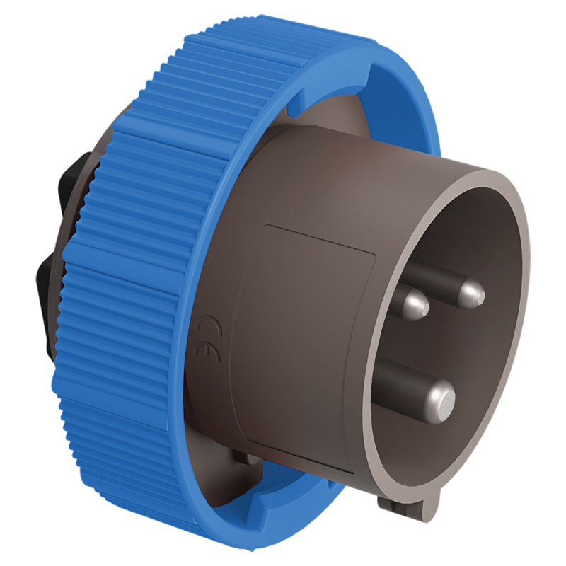 CEE Einsatz Stecker 32/3 230V 6h vernickelt