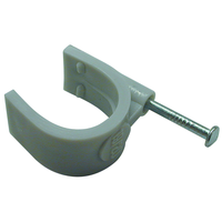 Brida da inchiodare M25 grigio 20 pezzi