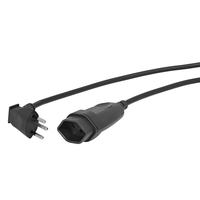 Verlängerungskabel Td 3x1mm2 5m T12-T13 mit Winkelstecker sw