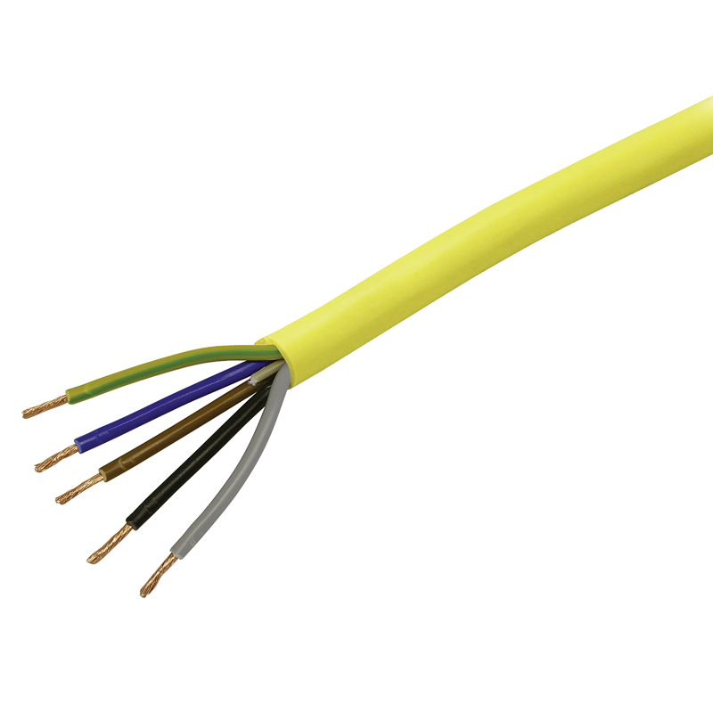 Td Kabel 5x2.5mm² gelb Ring 100m